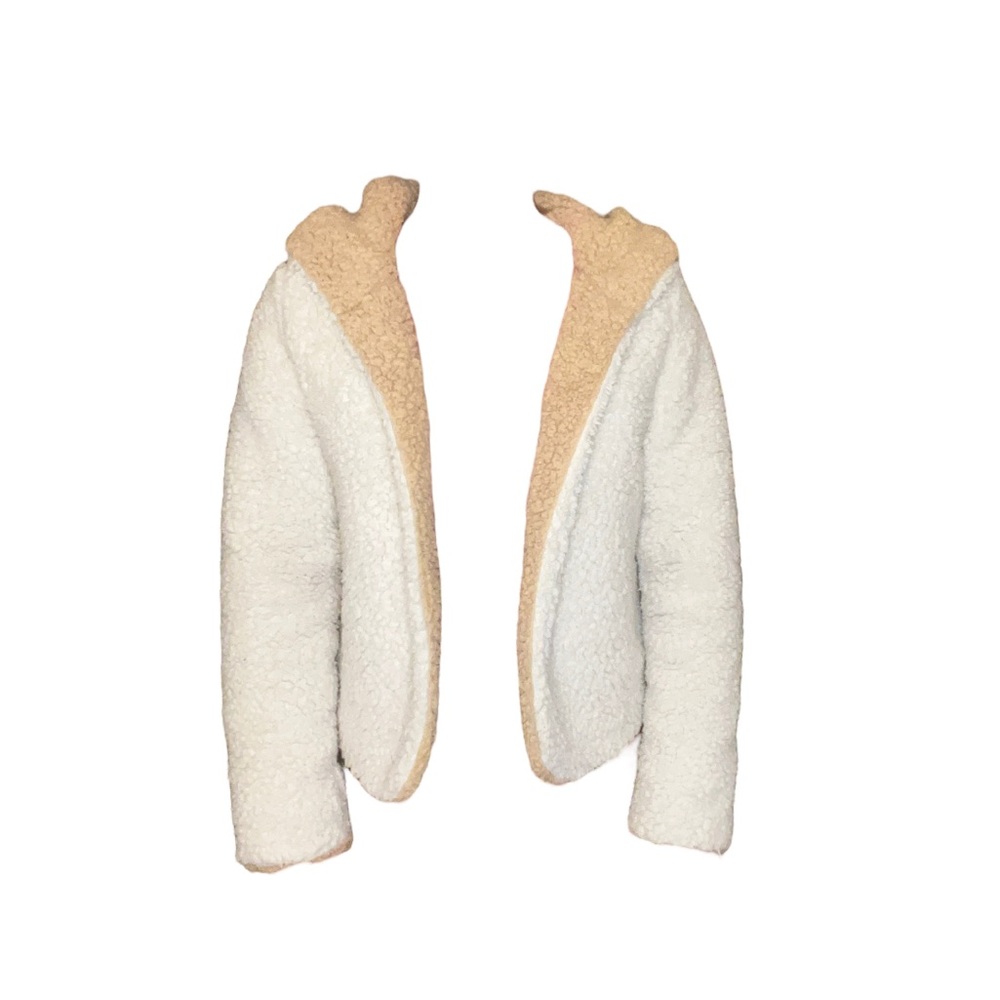 ❤️ White and Cream Teddy Jacket